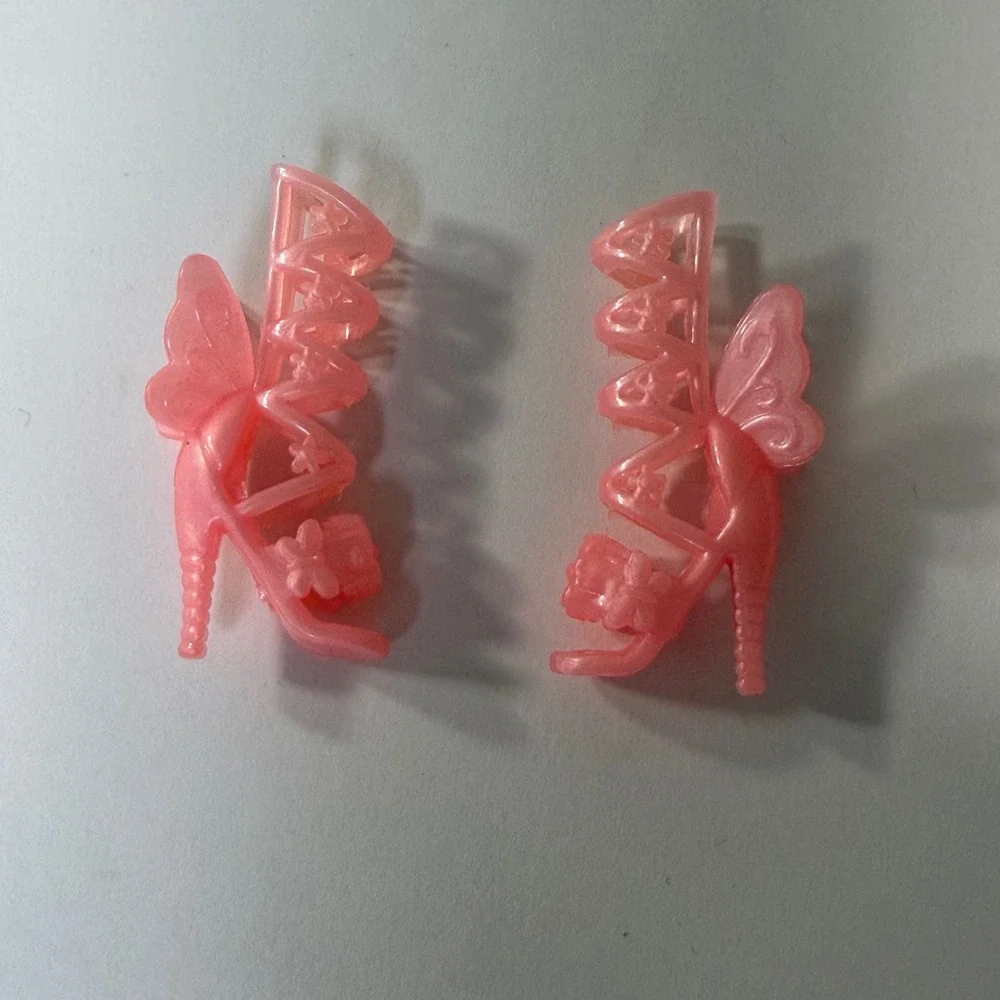 Mattel‎ Barbie Dreamtopia Pink Butterfly Gladiator Heels Doll Shoes Accessory